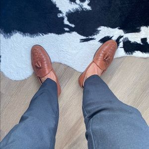 Black Textured Dress Pants